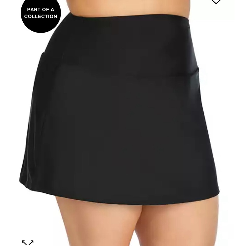 Plus Size Tummy-Control Swim Skirt, Created for Macy's